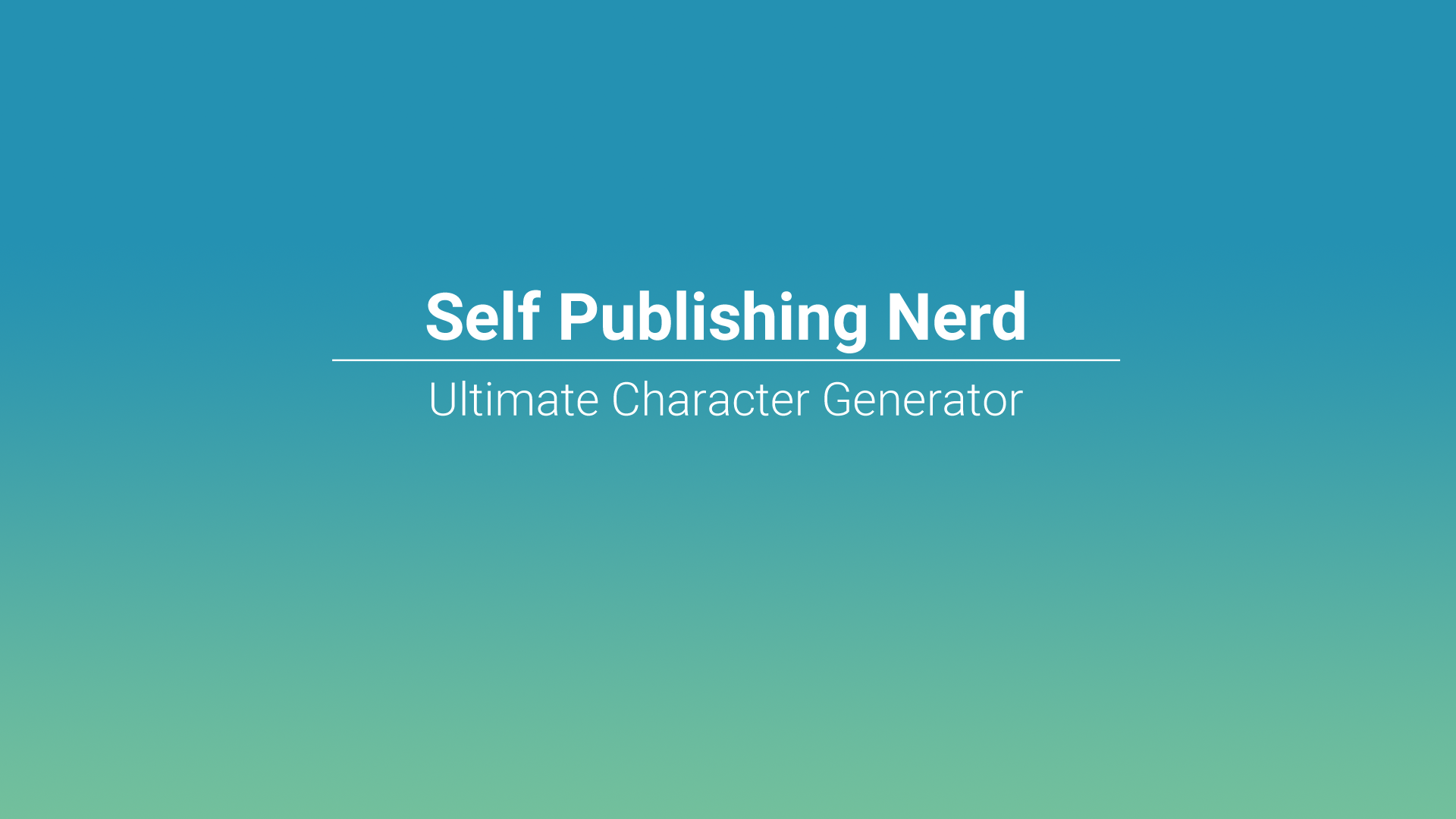 Self Publishing Nerd